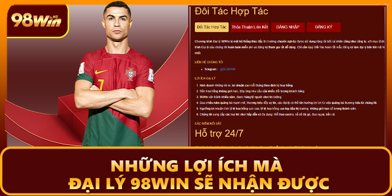 Những lợi ích mà đại lý 98WIN sẽ nhận được